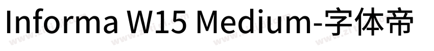 Informa W15 Medium字体转换